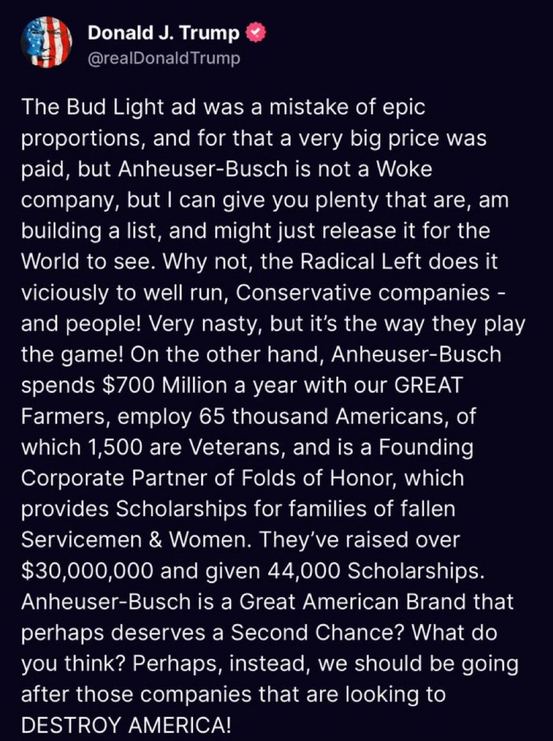 Give Anheuser-Busch a Second Chance?